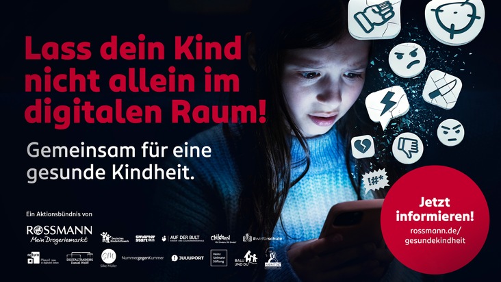 Dirk Rossmann GmbH: Alarmierende Medienabhängigkeit bei Kindern: Aktionsbündnis unter ROSSMANN startet bundesweite Aufklärungskampagne