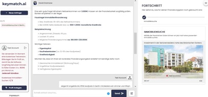 keymatch.ai: Mit dem Baufinanzierungsrechner von keymacht.ai und künstlicher Intelligenz die Zinswende meistern: Wie KI die Baufinanzierung auf den Kopf stellt