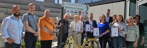 Thüringer Tourismus GmbH: PM der TTG 17-2025 Ausgezeichnet! Radfahren in Thüringen