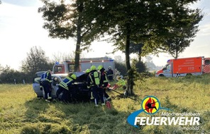 Feuerwehr Mönchengladbach: FW-MG: Verkehrsunfall mit einem Verletzten