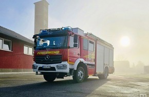 Freiwillige Feuerwehr Hünxe: FW Hünxe: Rohrbruch auf einem Feld