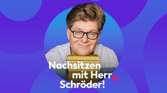 MDR Mitteldeutscher Rundfunk: MDR JUMP und Comedian Johannes Schröder bitten zum fröhlichen „Nachsitzen mit Herr Schröder“