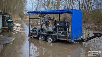 THW HH MV SH: THW-Hochleistungspumpen im Dauereinsatz