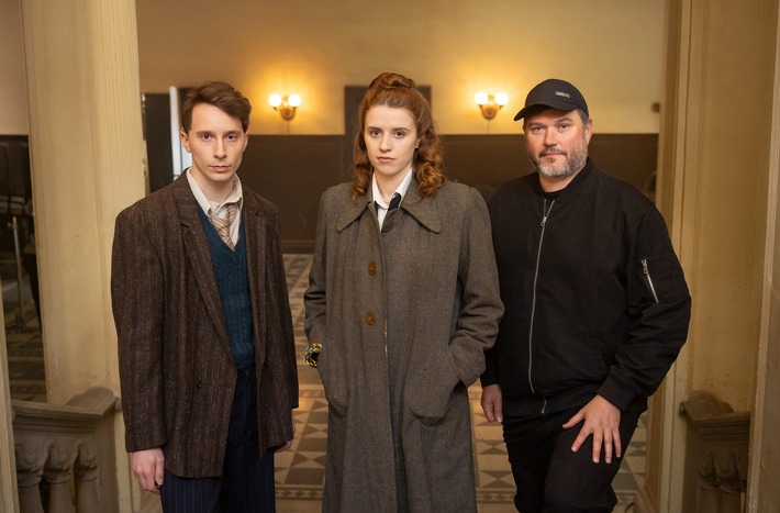 Nürnberger Prozesse: Dreh für ARD-Dokudrama mit u. a. Jonathan Berlin, Katharina Stark, Wotan Wilke Möhring und Francis Fulton Smith anlässlich des 80. Jahrestags